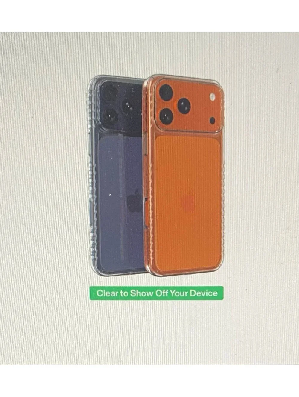 Onn Protective Gel Case for iPhone 17 Pro Clear
